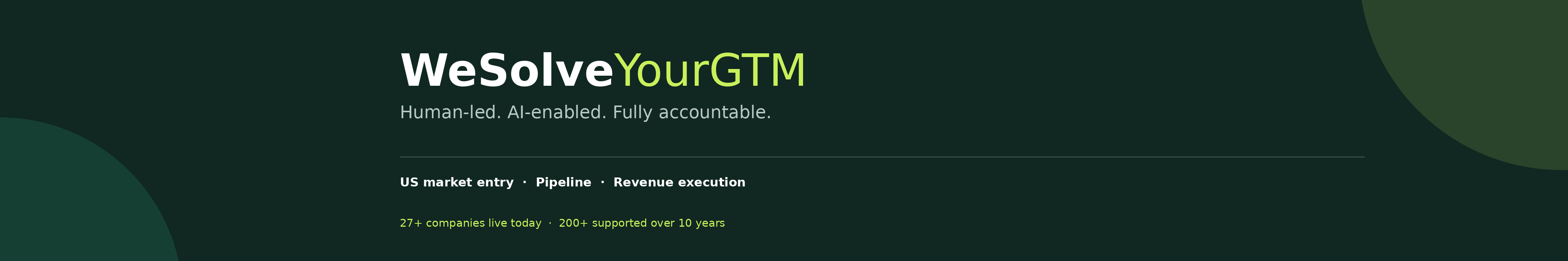 WeSolve Your GTM company LinkedIn cover